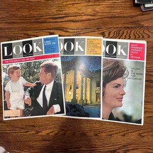 Vintage December 3 December 31, Jan. 28 1963-64 LOOK Magazines - JOHN F. KENNEDY